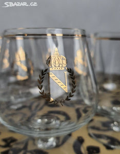 Starožitné sklenice na brandy Napoleonky 50. léta