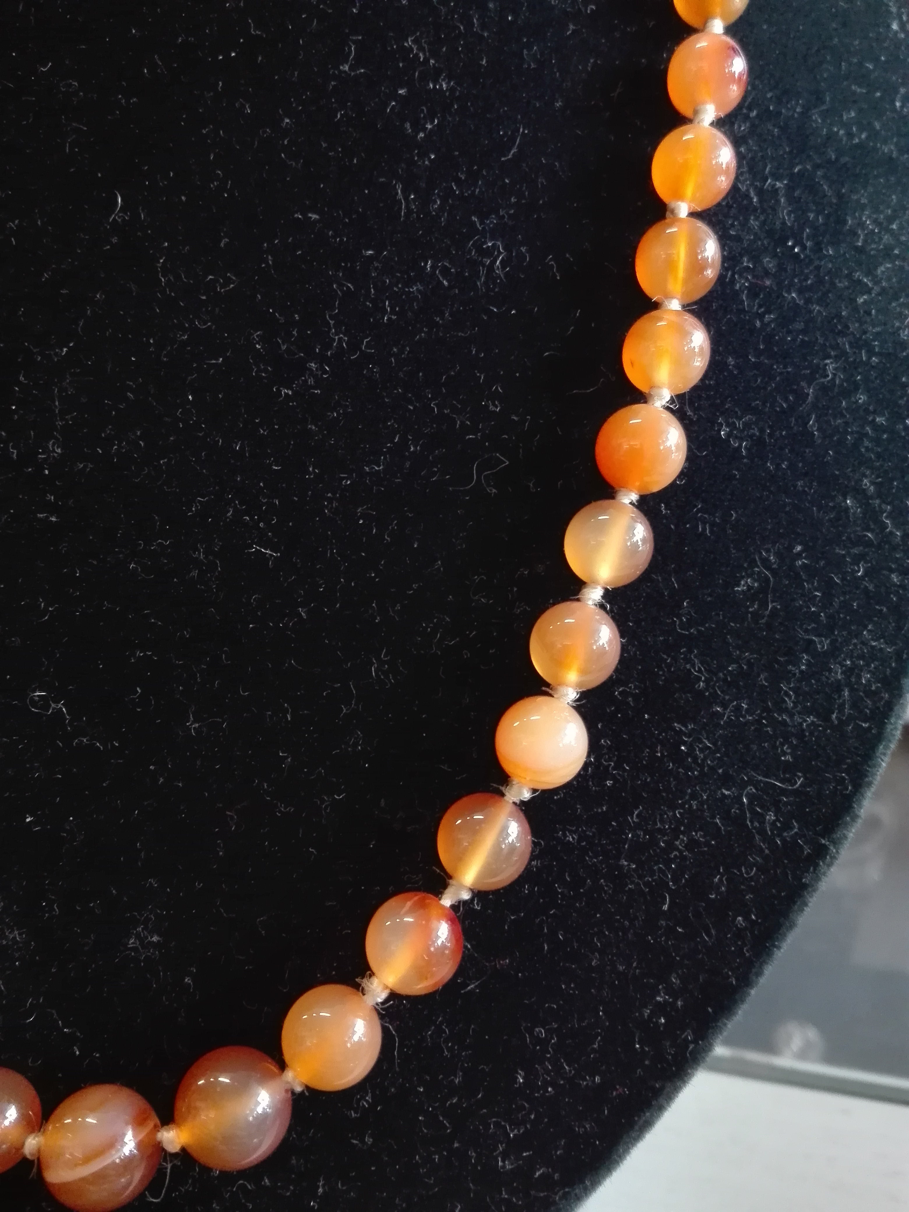 Necklace With Amber Stone