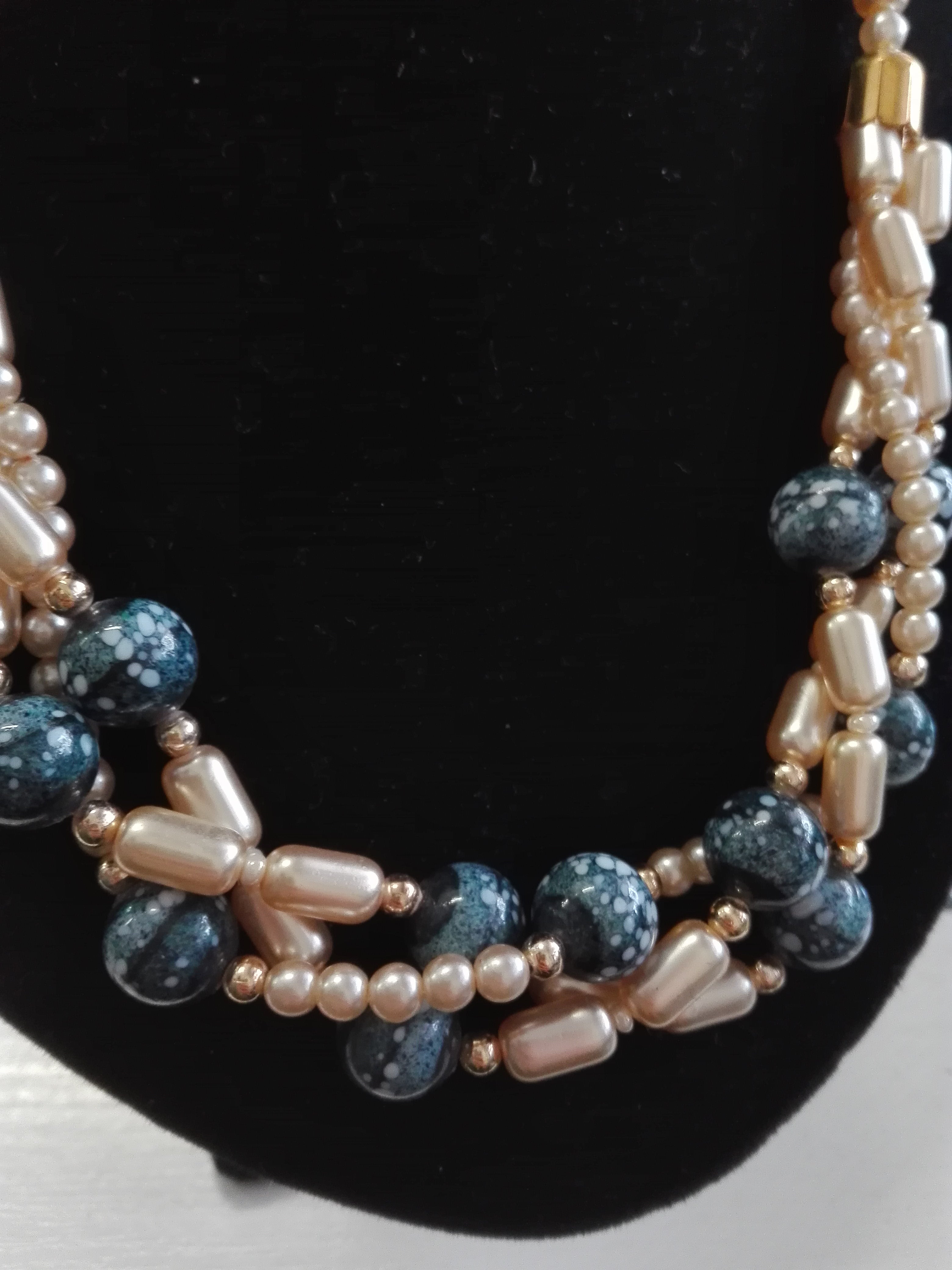 Pearl Necklace From Zeleznobrodske Sklo