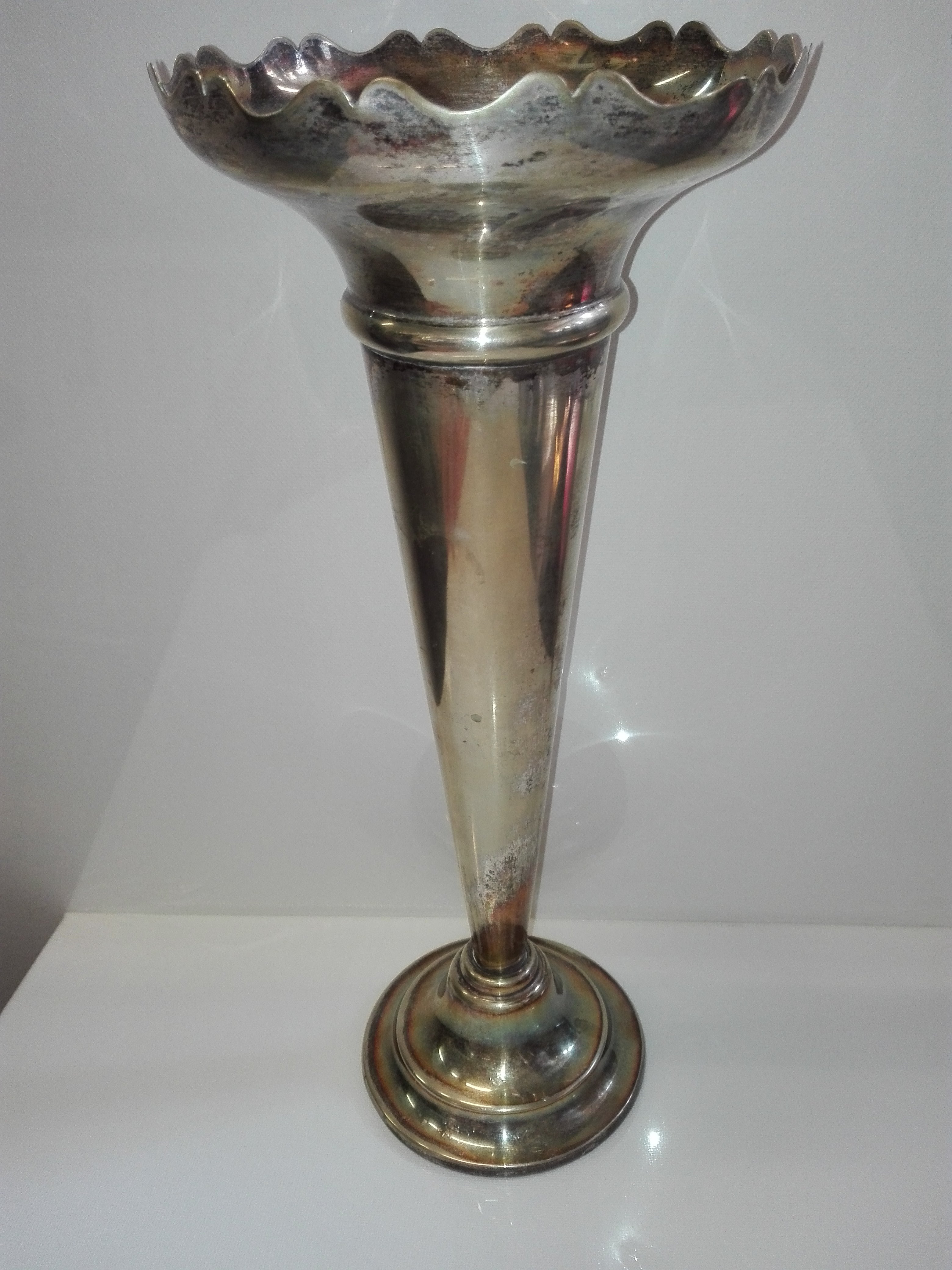 Antique Silver Plated Vase
