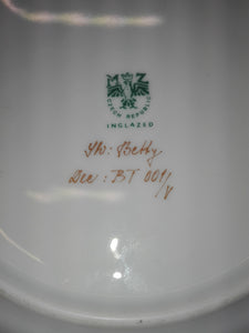 Vintage Chech Republic Inglazed Plate