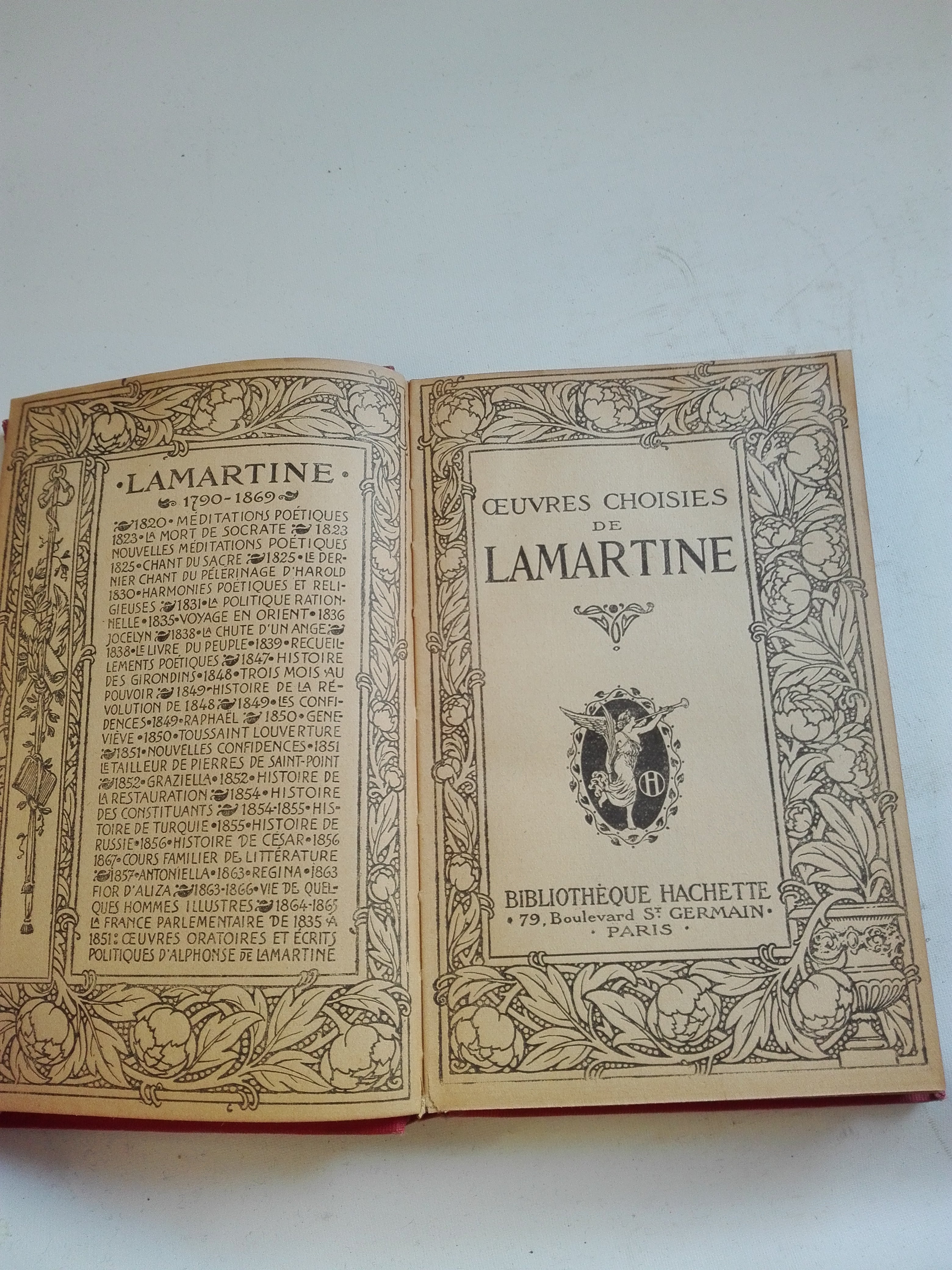 Lamartine -Oeuvres Choisies