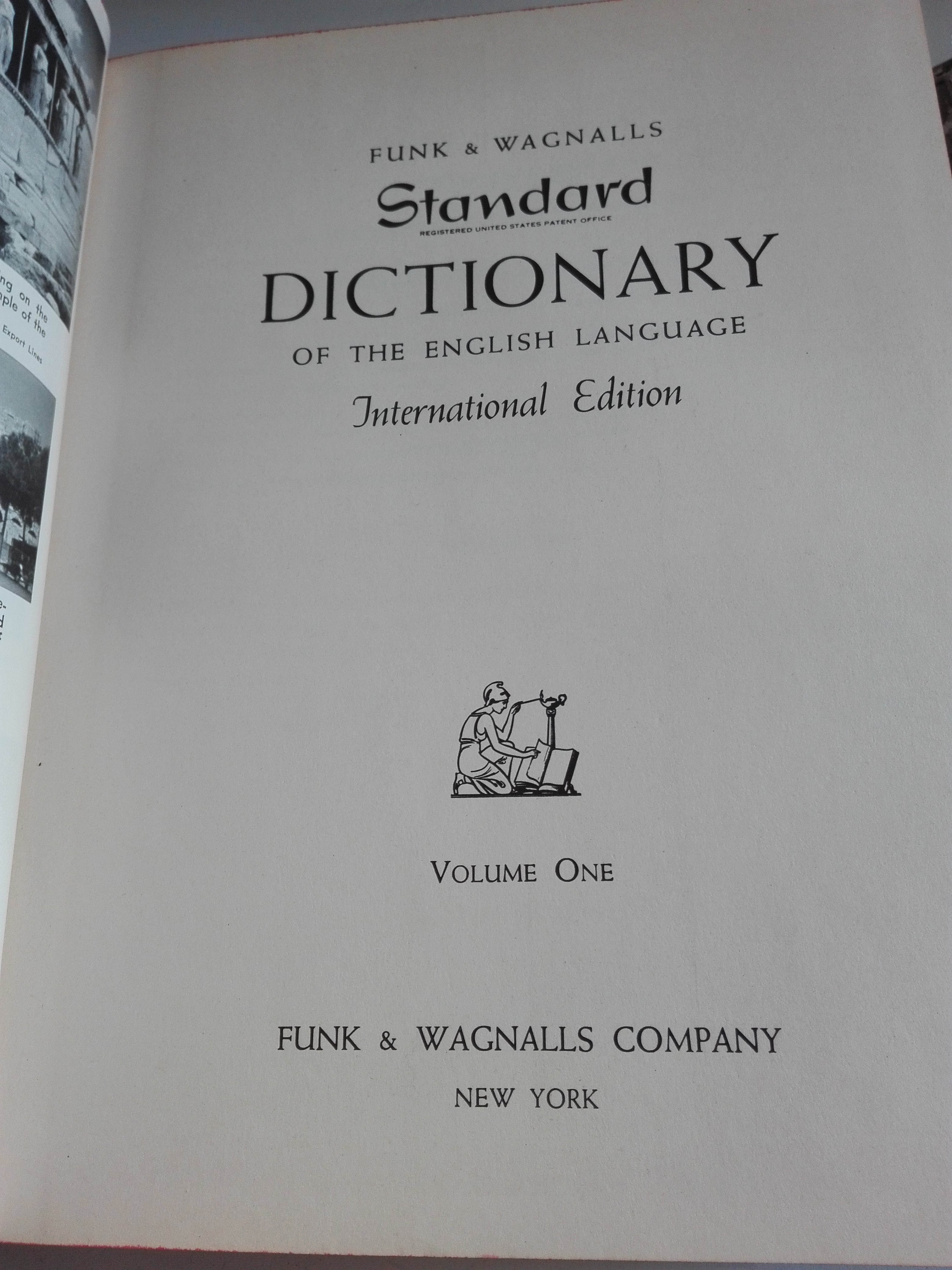 Funk Wagnalls Standard Dictionary Volume One, Volume Two