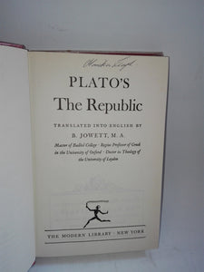 Plato THE REPUBLIC Jowett Translation Modern Library