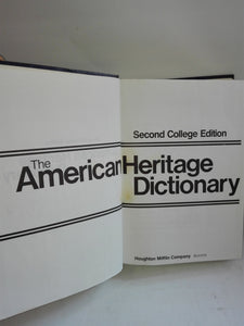 Kniha Second College Edition The American Heritage - slovník 