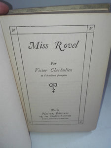 Kniha Victor Cherbuliez - Miss Rovel