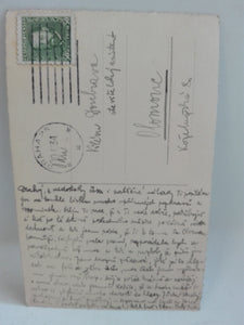 Postcard 1934 with CzechoSlovakia