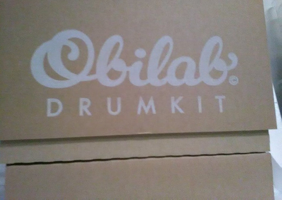 Cardboard drumkit by Obilab